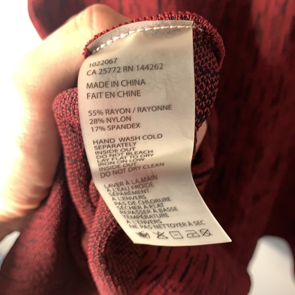 Dex Burgundy Dress - Picture 7 of 7